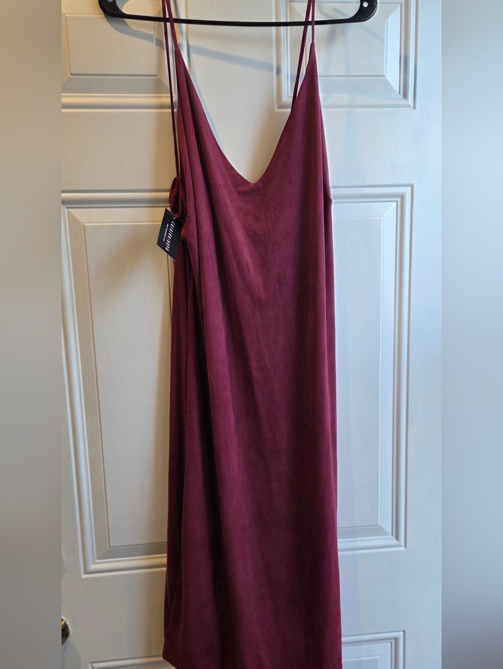 NWT Fashion Nova Iman Dress Burgundy 1X